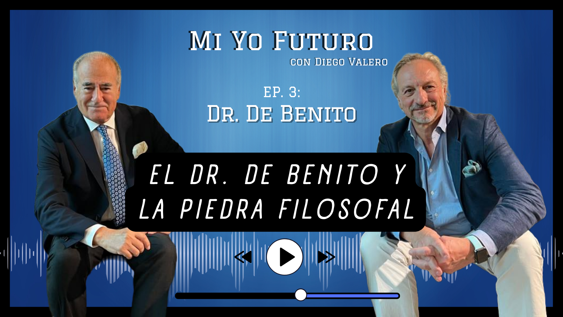 El Dr. de Benito y la Piedra Filosofal con el Dr. Javier de Benito